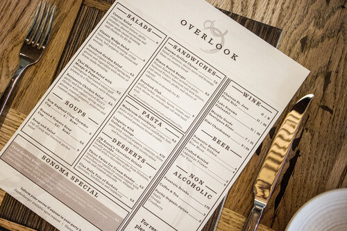 Overlook menu 