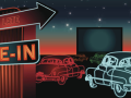 Graphic of a drive-in 