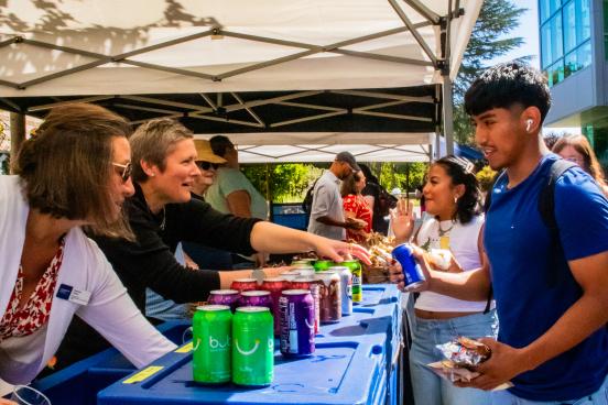 Club fair and hot dogs