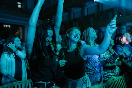 Students at event