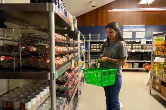 View of someone in Lobo's Pantry
