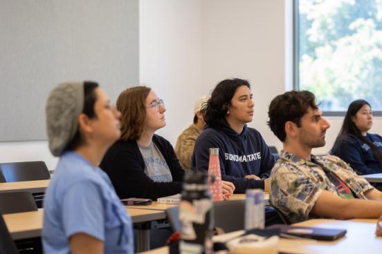 Students listen to lecture