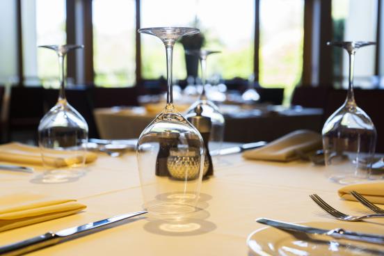 Dinner place setting at prelude