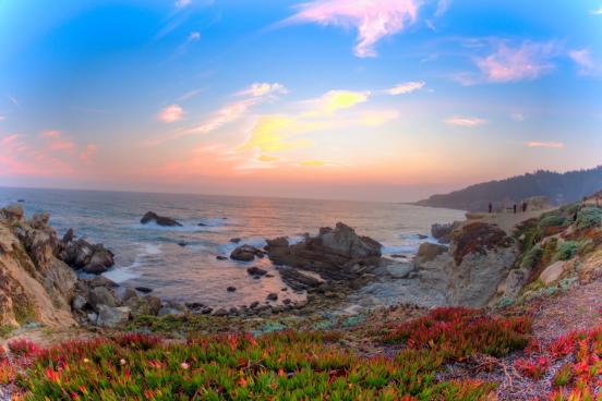 View of NorCal beach
