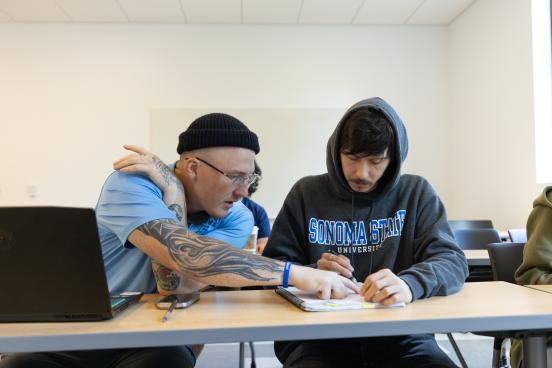 Students study together