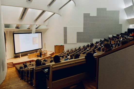 Audience in an auditorium