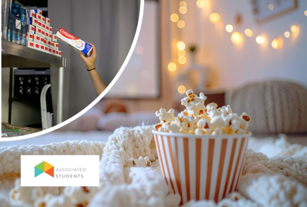 Popcorn Bucket and Dental Hygeine Product