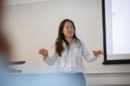 Professor lecturing