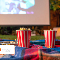 Popcorn and film screen 