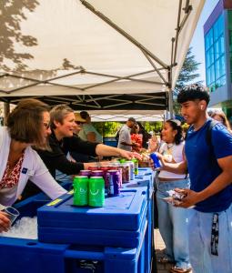 Club fair and hot dogs