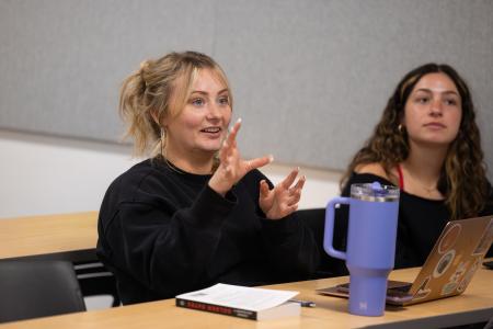 Students listen to lecture