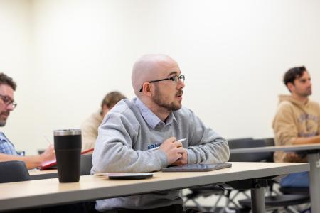 Students listen to lecture