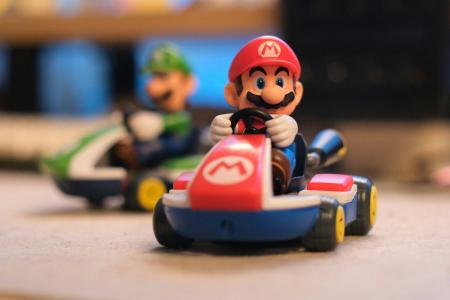 View of mariokart toys