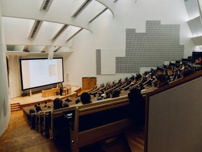 Audience in an auditorium