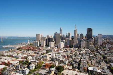 Arial view of San Francisco