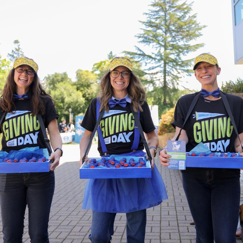 Employees on giving day