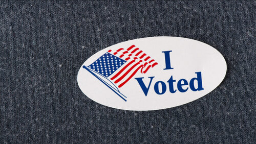 "I Voted" sticker 