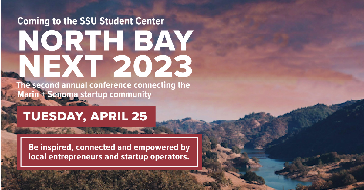 Promotional flyer for the 'North Bay NEXT 2023' event 