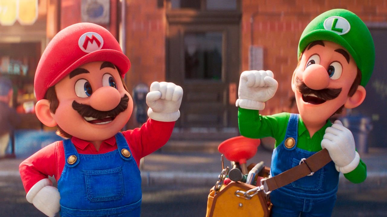 The animated characters Mario and Luigi of the 'Super Mario Bros Movie'
