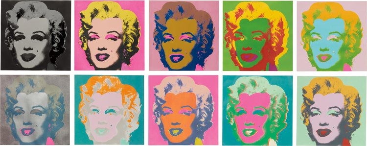 Andy Warhol artwork of Marilyn Monroe