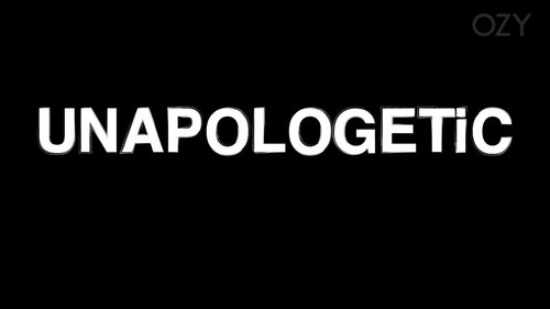 Graphic that says "unapologetic" 