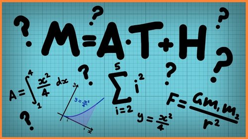 Math graphic with equations