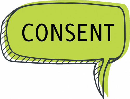 Consent speech bubble