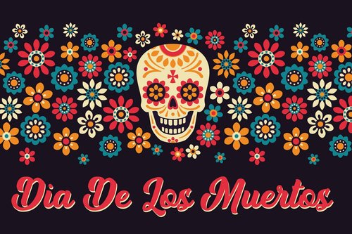 Dia De Los Muertos skull 