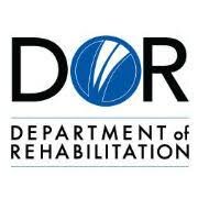 The black and blue logo of the Department of Rehabilitation (DOR)