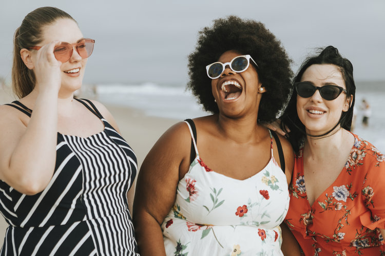 Women on a beach