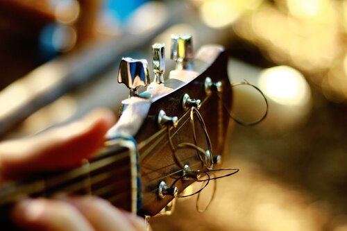 Head of a guitar 