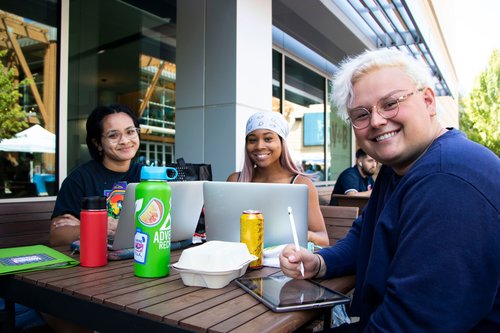 Students smiling 