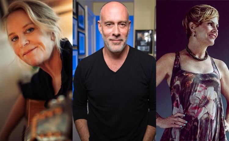 Portraits of Mary Chapin Carpenter, Marc Cohn, Shawn Colvin