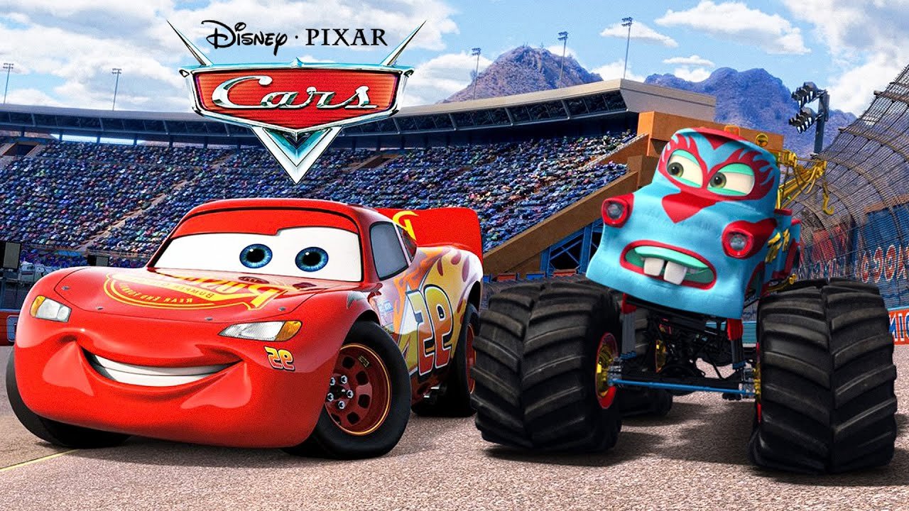 The animated characters of the movie 'Cars'