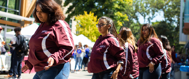 Sorority members standing 