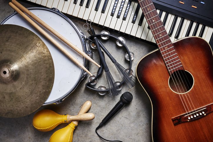 a variety of instruments