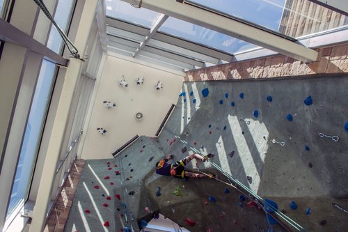 Rock climbing wall 