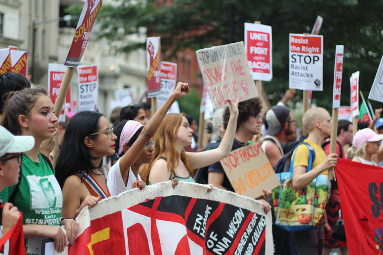 People protesting