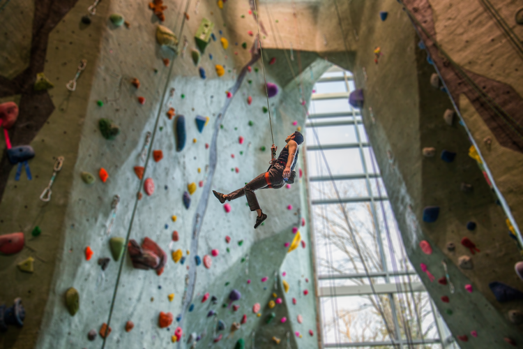 Rock climbing wall 