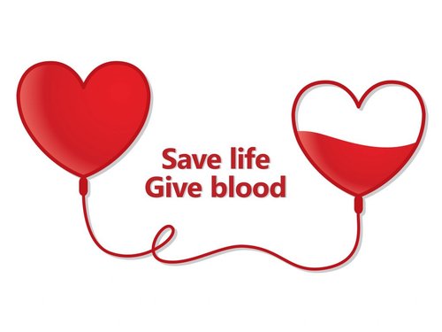 Save life Give blood heart graphic 