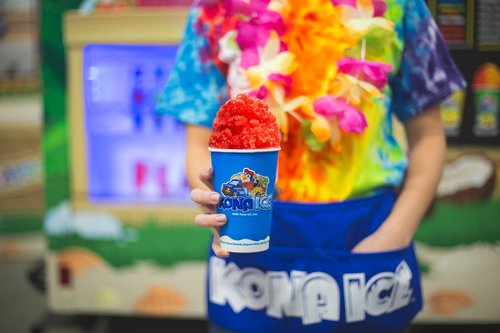 Red shaved Kona Ice 