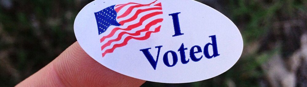 "I voted" sticker 