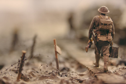 soldier walking 