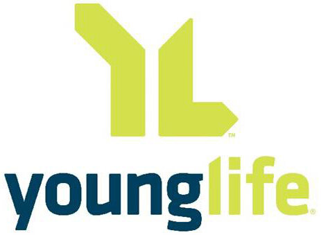 Graphic of dark blue and lime green Young Life logo 