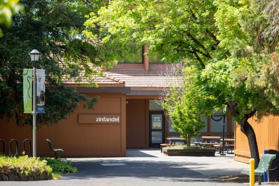 Zinfandel Village A courtyard in SSU's Zinfandel Village