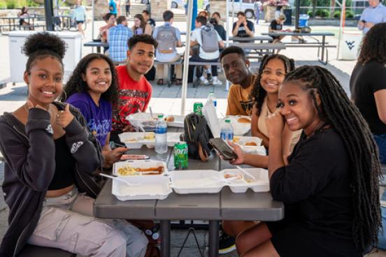 Students Eating Food
