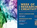 Week of Research and Creativity Event Flyer