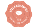 School of Arts and Humanities 2018 Commencement badge