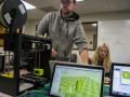 Students in Makerspace