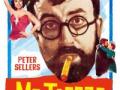 Movie poster for Mr. Topaze featuring a portrait of a man with circular glasses, a beard, and a cigarette in his mouth
